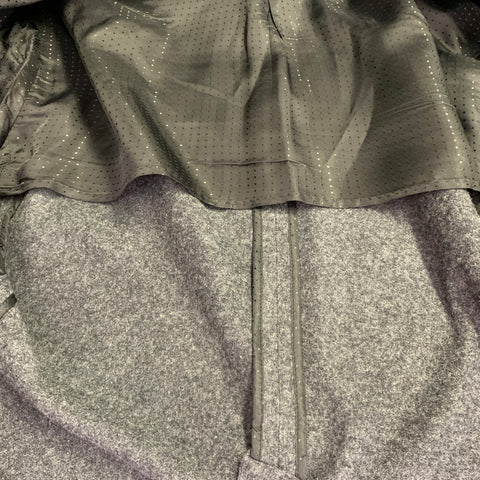 DOLCE & GABBANA Size 40 Long Grey Two Toned Virgin Wool Blend Sport Coat