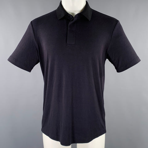THEORY Size M Black Modal Blend Polo