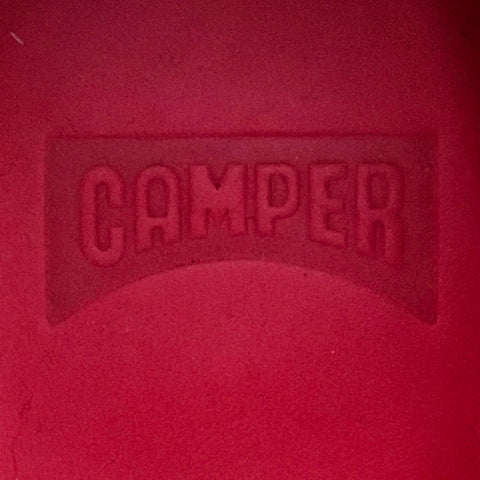 CAMPER Size 9 Red Leather Rubber Sole Pull On Boots