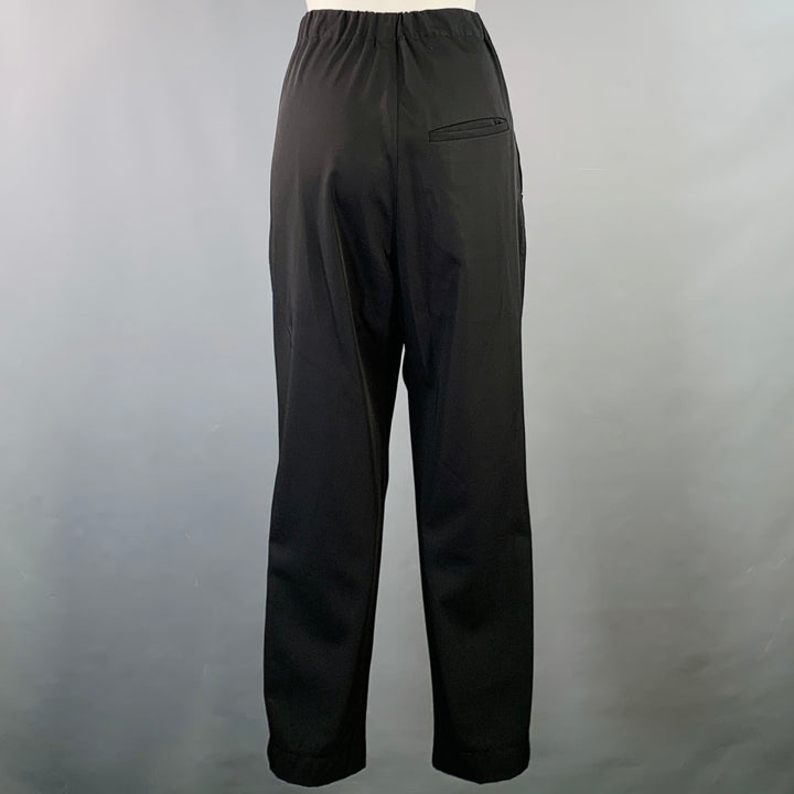 SOFIE D'HOORE Size M Black Wool Twill Elastic Waistband Casual Pants