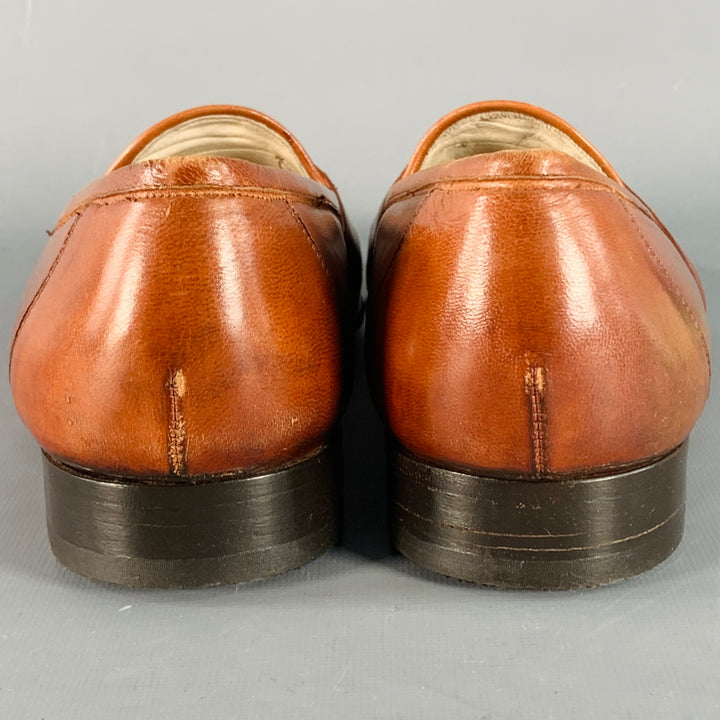 COLE HAAN Size 10 Brown Leather Penny Loafers