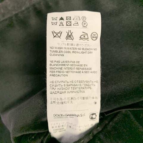DOLCE & GABBANA Size 40 Long Grey Two Toned Virgin Wool Blend Sport Coat