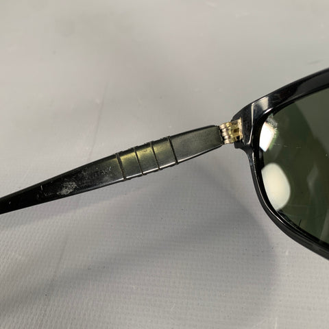 PERSOL Black Silver Sunglasses