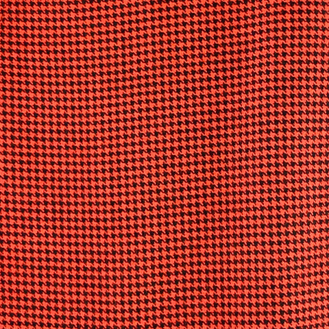 ADAM KIMMEL Size M Red Black Houndstooth Cotton Straight Zip Fly Dress Pants