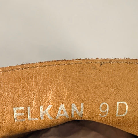 BELVEDERE Size 9 -Elkan- Brown Leather Loafers