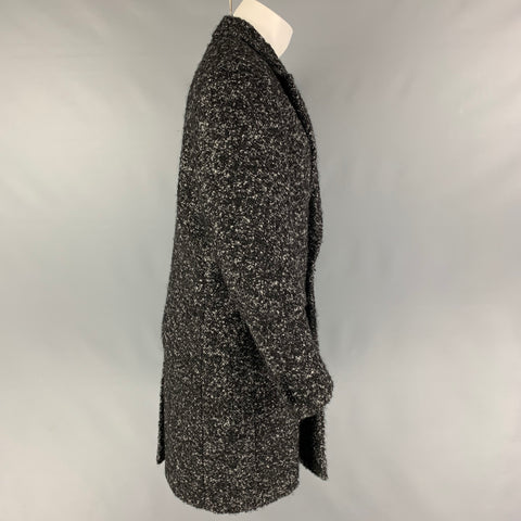 PS by PAUL SMITH Size S Black Grey Tweed Wool Blend Coat