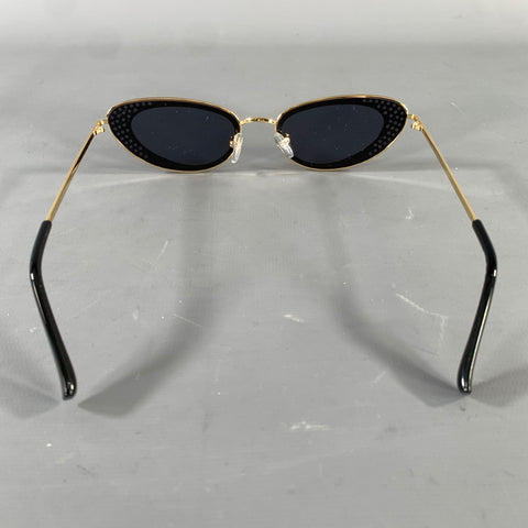 ADAM SELMAN Gold Sunglasses