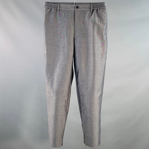 COMME des GARCONS HOMME DEUX Size M Grey Charcoal Mohair Wool Casual Pants