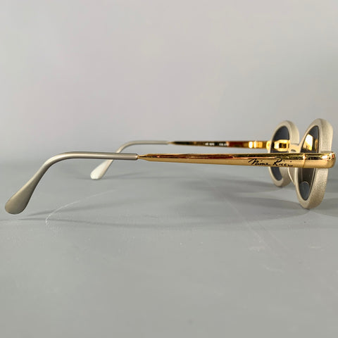 NINA RICCI -3076- Grey Gold Acetate Metal Sunglasses