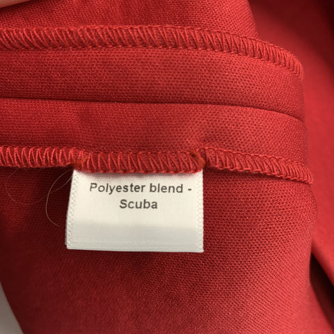 CAMELIA SKIKOS Size S Red Polyester Blend Asymmetrical Dress