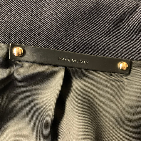 PAUL SMITH Size M Navy Wool &  Cotton Overcoat Coat