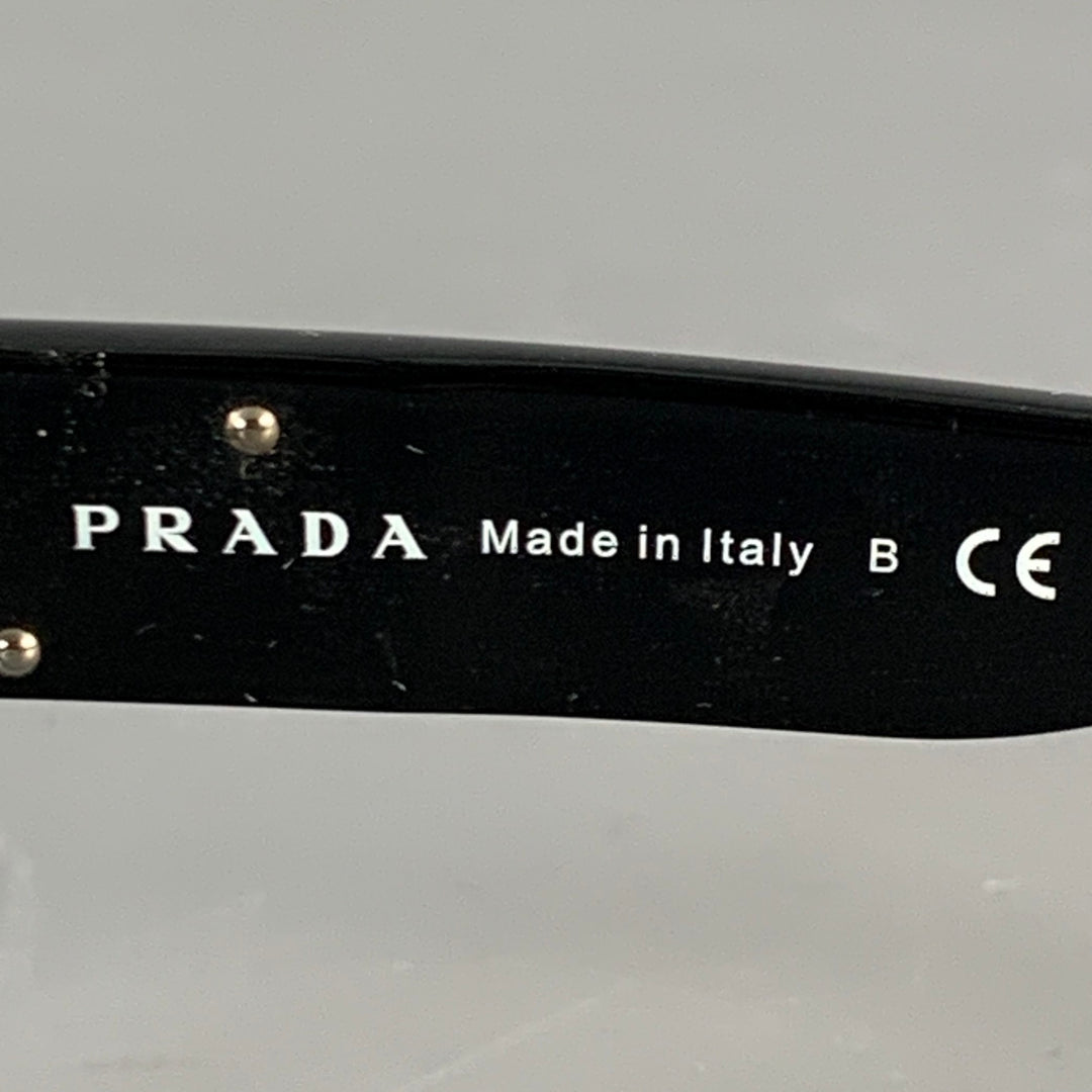 PRADA Black Acetate Square Sunglasses