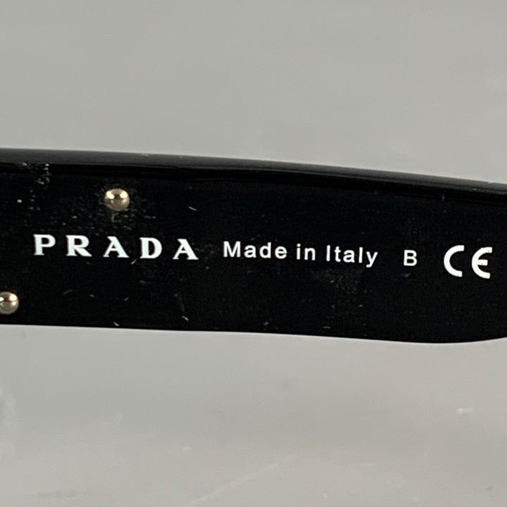 PRADA Black Acetate Square Sunglasses