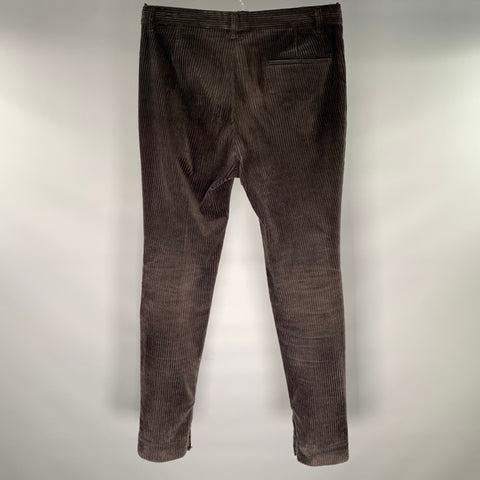 HAIDER ACKERMANN Size M Brown Corduroy Cotton Spandex Casual Pants