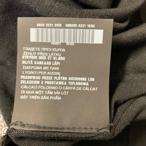 PRADA Size M Black Knitted Silk Buttoned Polo