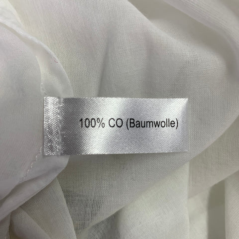 MARCO SCAIANO BERLIN Size M White Cotton Tunic Long Sleeve Shirt