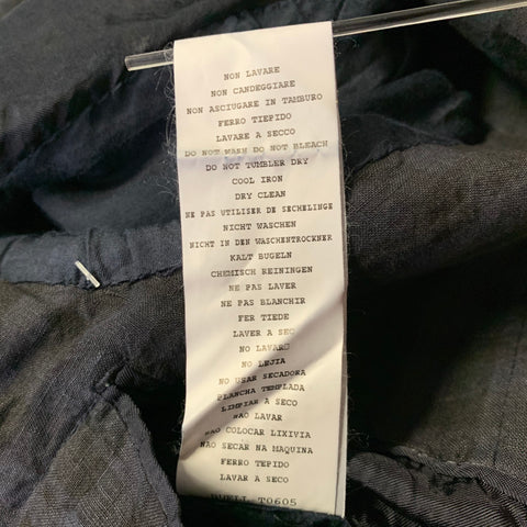 MASSIMO ALBA Chest Size 42 Navy Black Checkered Linen Notch Lapel Sport Coat