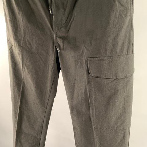 KESTIN Size L Black Nylon Elastane Cargo Casual Pants