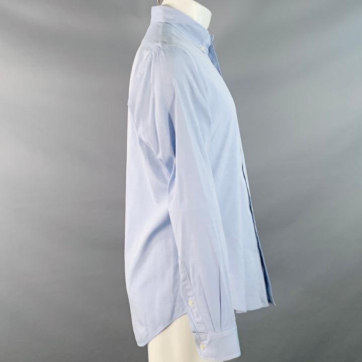 RALPH LAUREN Size S Blue Cotton Button Down Collar Long Sleeve Shirt