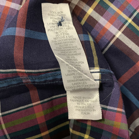 PS by PAUL SMITH Size M Purple Navy & Multi color Plaid Long Sleeve Shirt