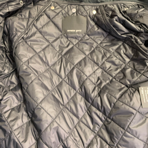 ANNETTE GOERTZ Size XS Black Polyester Hooded Layered Jacket
