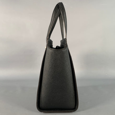 KATE SPADE Geraldine Black Silver Textured Saffiano Leather Shoulder Bag Handbag
