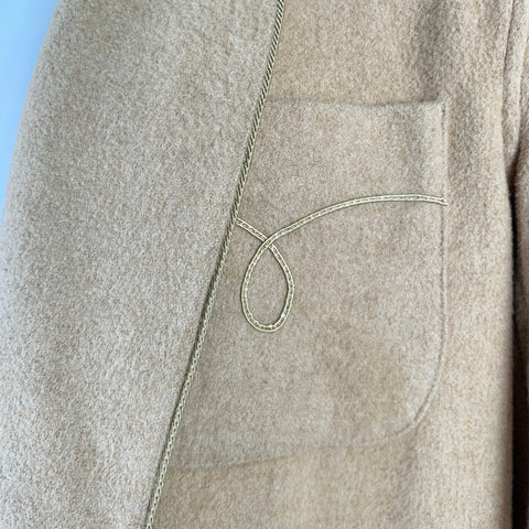 Peignoir col châle en poil de chameau POLO by RALPH LAUREN, taille S