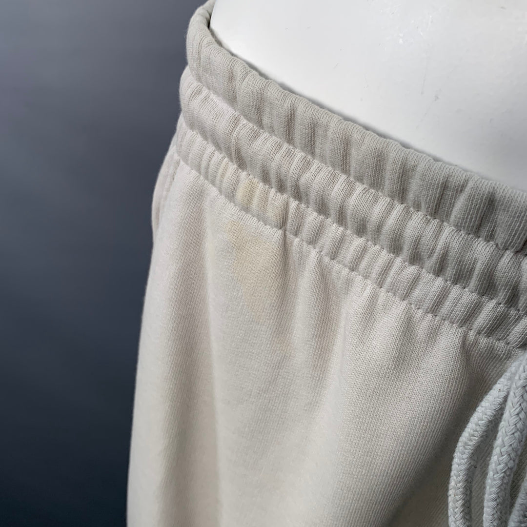 DRIES VAN NOTEN Size L Grey Cotton Drawstring Gym Shorts