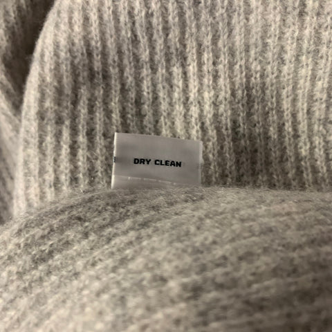 THE CASHMERE PROJECT Size M Grey Cashmere Zip Up Cardigan