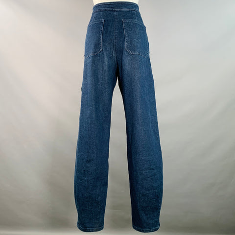 RACHEL COMEY Size 6 Indigo Cotton Blend Cargo Pockets Jeans