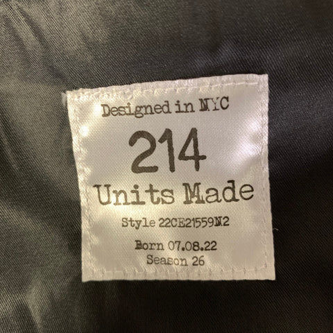 DESCENDANT OF THIEVES Size L Black Green Beige Jacquard Polyester Chore Jacket