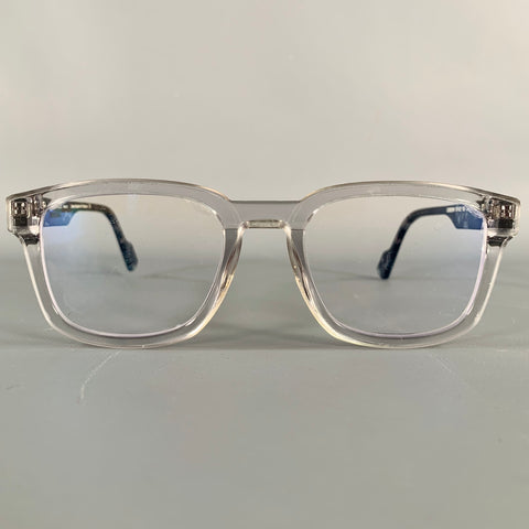 FACE A FACE Gordon 1 Grey Clear Marbled Acetate Eyewear