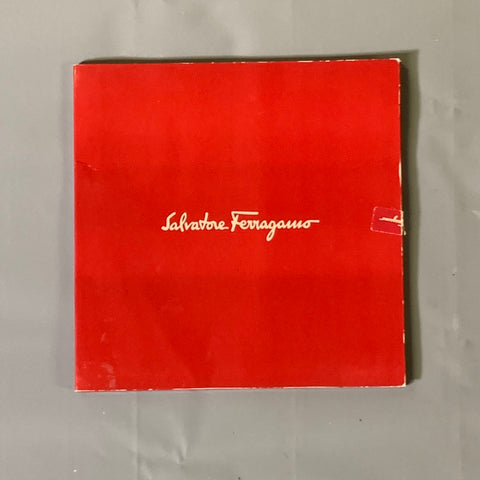 SALVATORE FERRAGAMO Blue Red Shoes Silk Scarves