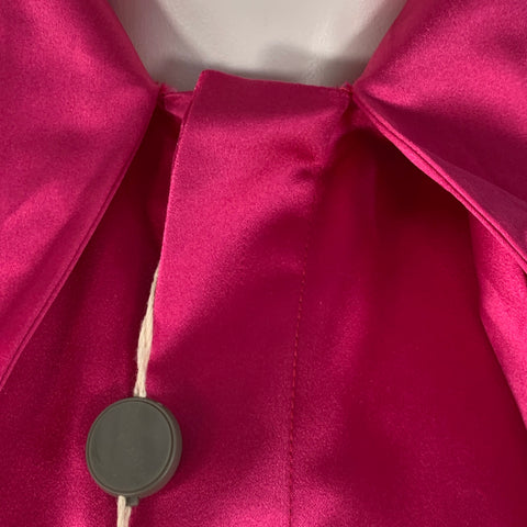 Haut sans manches avec nœud en soie fuchsia DSQUARED2, taille XS