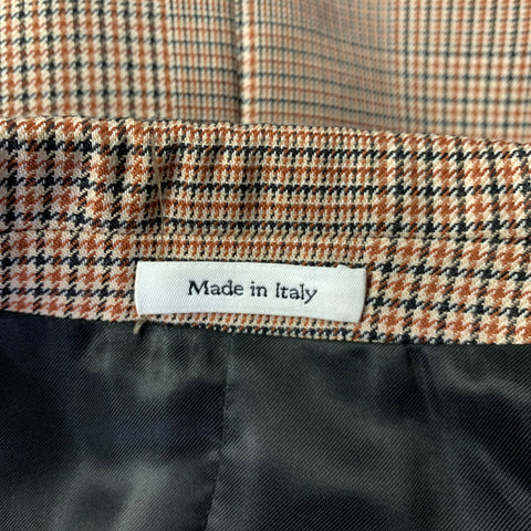 ALEXANDER MCQUEEN Chest Size 40 Size 40 Brown Black Glen Check Cotton Jacket
