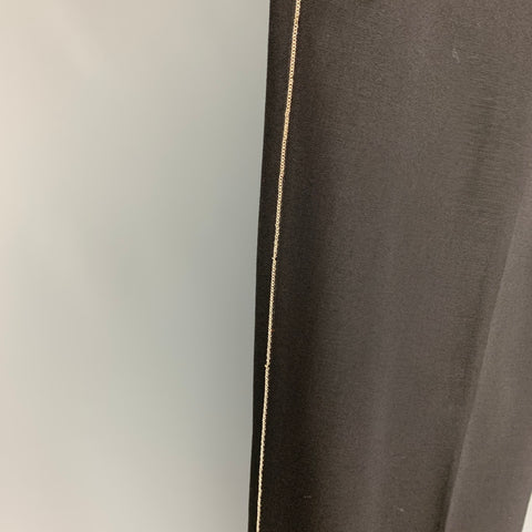 GIVENCHY Size 36 Black Wool Blend Zip Fly Dress Pants