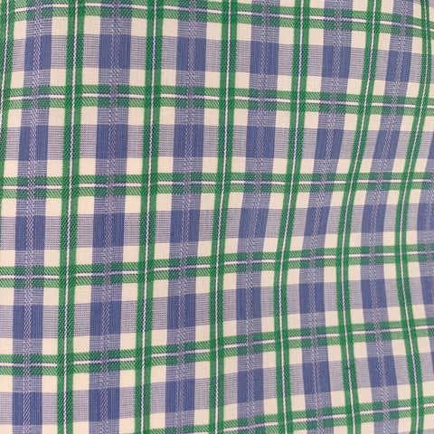 HUGO BOSS Size L Blue White Green Checkered Long Sleeve Shirt