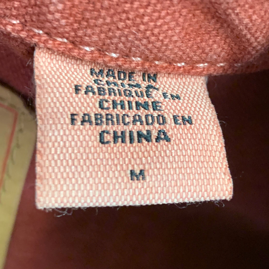 LEVI STRAUSS Size M Orange Rust Cotton Denim Trucker Jacket