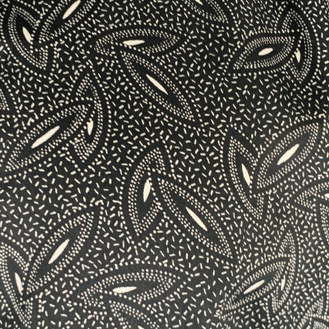 JOHN VARVATOS Size XXL Black White Abstract Cotton Short Sleeve Shirt