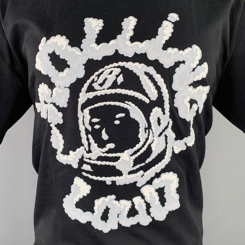 BILLIONAIRE BOYS CLUB Size S Rolling Loud Smoke Black Grey Cartoon Cotton Short Sleeve T-shirt