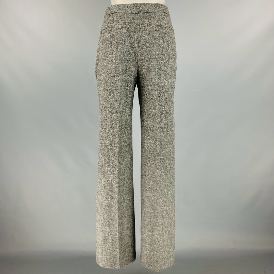 SEZANE Taille 2 Pantalon habillé taille haute en laine vierge grise
