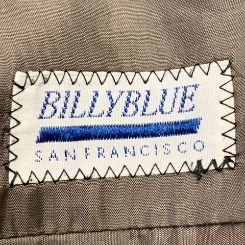 Veste de sport BILLY BLUE en laine à carreaux gris-beige, taille 42, à boutonnage simple
