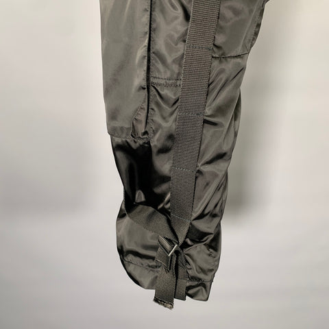 DOLCE & GABBANA Size L Black Polyester Blend Cargo Casual Pants