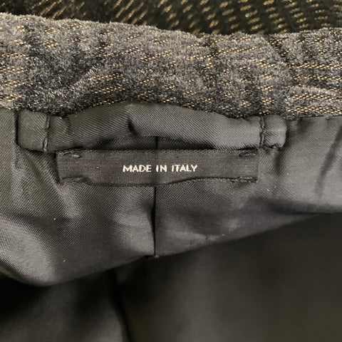 TOM FORD Chest Size 42 Black Gold Shimmery Viscose Blend Peak Lapel Sport Coat