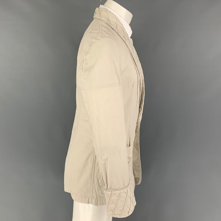 VIKTOR & ROLF Size 36 Off White Cotton Single Button Jacket