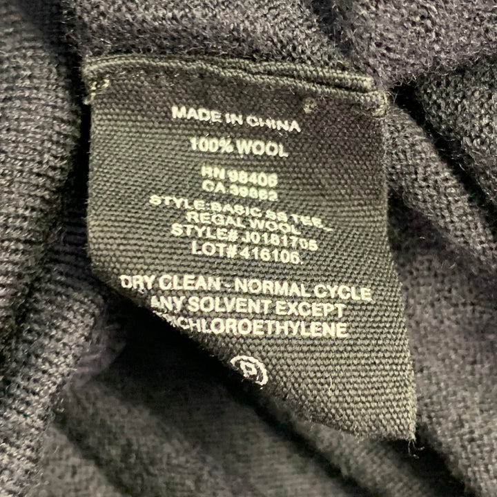 THEORY Size S Black Wool Jersey Short Sleeve T-shirt