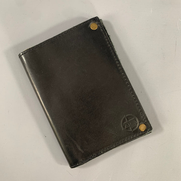 TM Black Leather Passport- Wallet