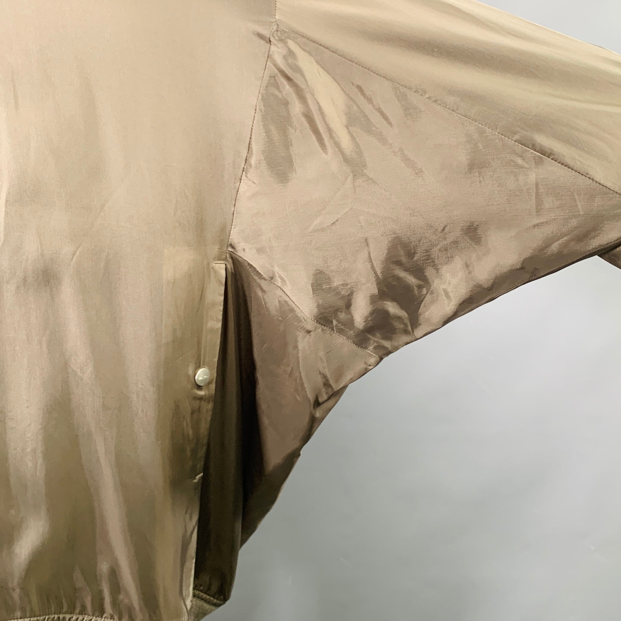 RICK OWENS Size 44 Khaki Cupro Bomber Jacket – Sui Generis