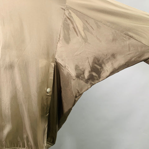 RICK OWENS Size 44 Khaki Cupro Bomber Jacket