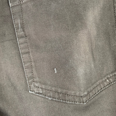 ERMENEGILDO ZEGNA Size 32 Black Cotton Blend Straight Jeans